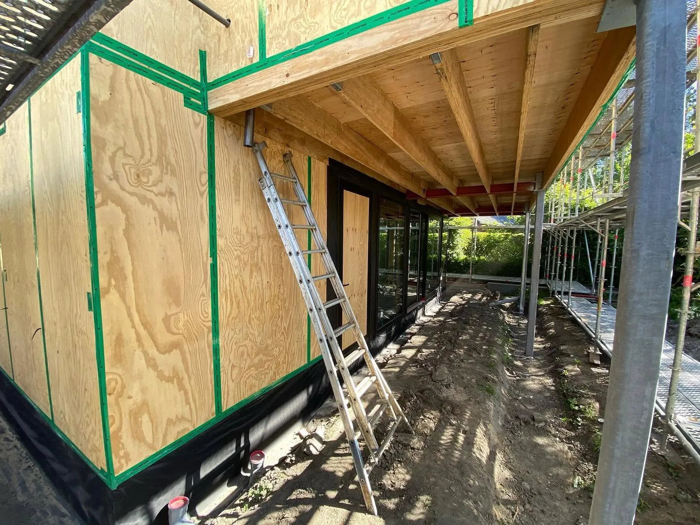 Nieuwbouw vrijstaande ééngezinswoning in houtskeletbouw - Sint-Denijs-Westrem Gent (19)