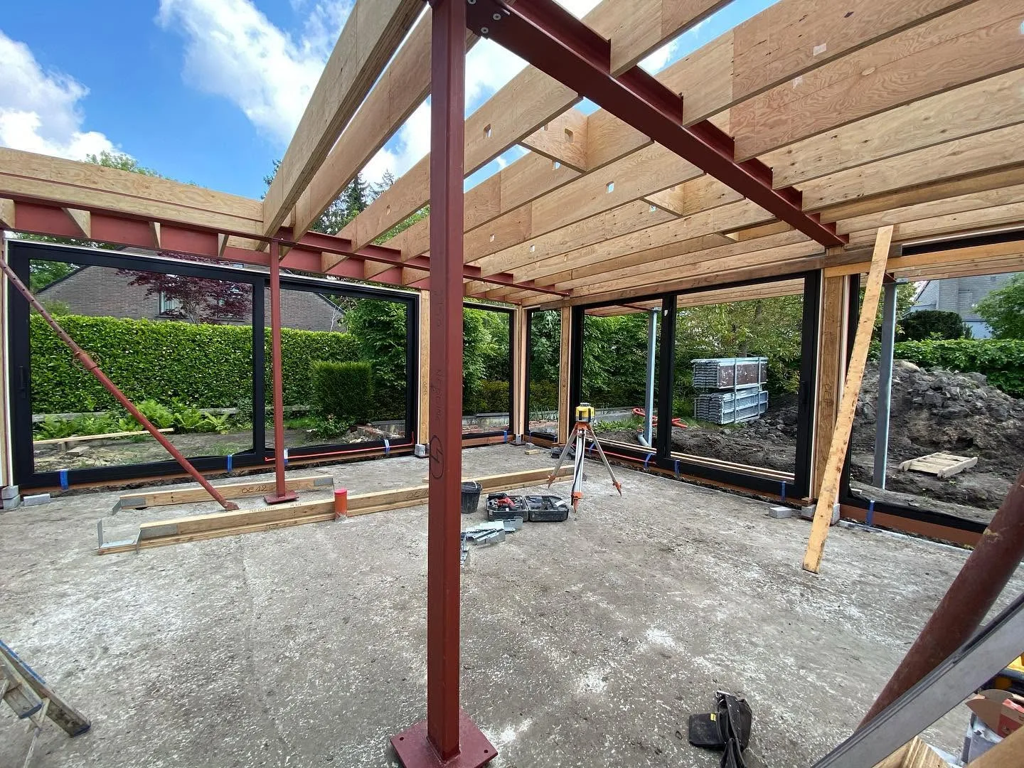 Nieuwbouw vrijstaande ééngezinswoning in houtskeletbouw - Sint-Denijs-Westrem Gent (33)