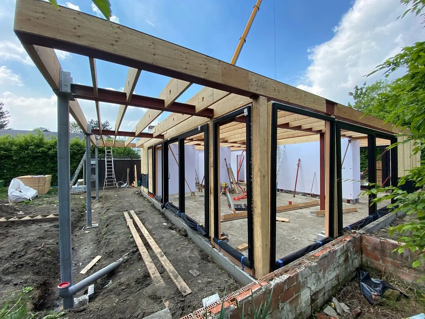 Nieuwbouw vrijstaande ééngezinswoning in houtskeletbouw - Sint-Denijs-Westrem Gent (35)