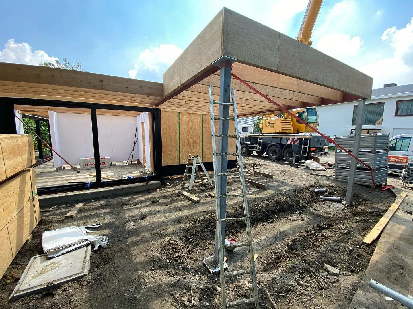 Nieuwbouw vrijstaande ééngezinswoning in houtskeletbouw - Sint-Denijs-Westrem Gent (37)