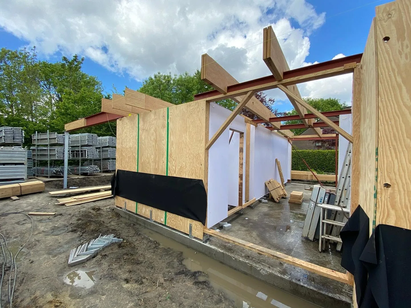Nieuwbouw vrijstaande ééngezinswoning in houtskeletbouw - Sint-Denijs-Westrem Gent (38)