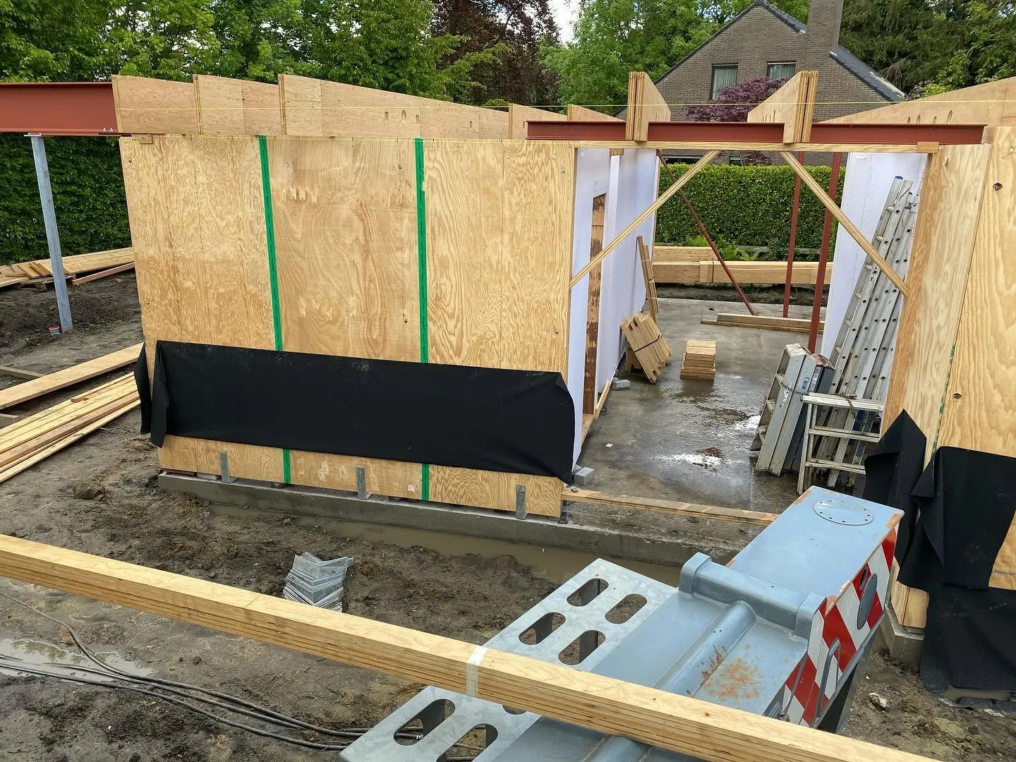 Nieuwbouw vrijstaande ééngezinswoning in houtskeletbouw - Sint-Denijs-Westrem Gent (40)
