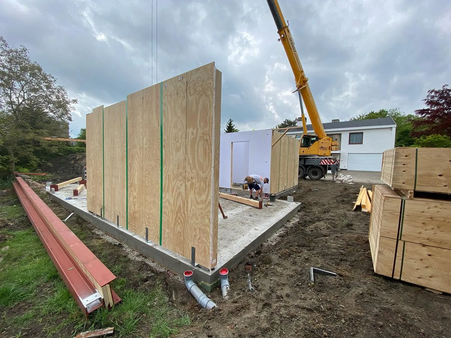 Nieuwbouw vrijstaande ééngezinswoning in houtskeletbouw - Sint-Denijs-Westrem Gent (43)